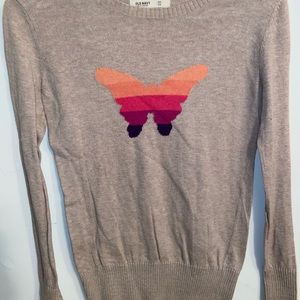 Brown Butterfly Sweater